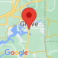 Map of Grove, OK US